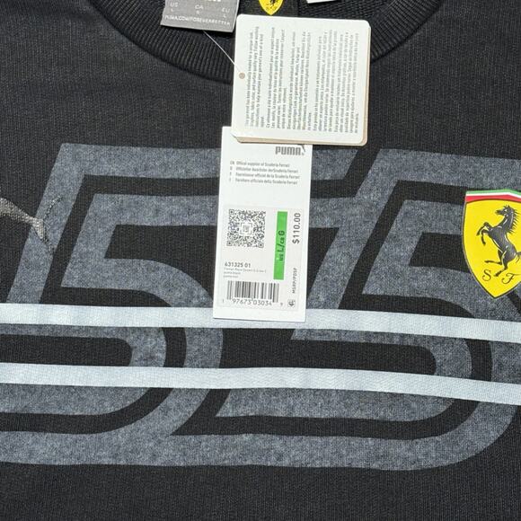 Puma Scuderia Ferrari Desert Sun Crewneck Faded Men's Size L NWT 631325-01 - Picture 4 of 7